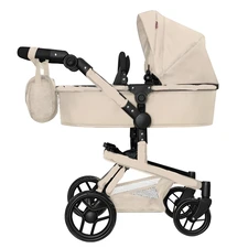 Коляска для куклы 2 в 1 Carrello Fortuna 9695 Cream кремовая